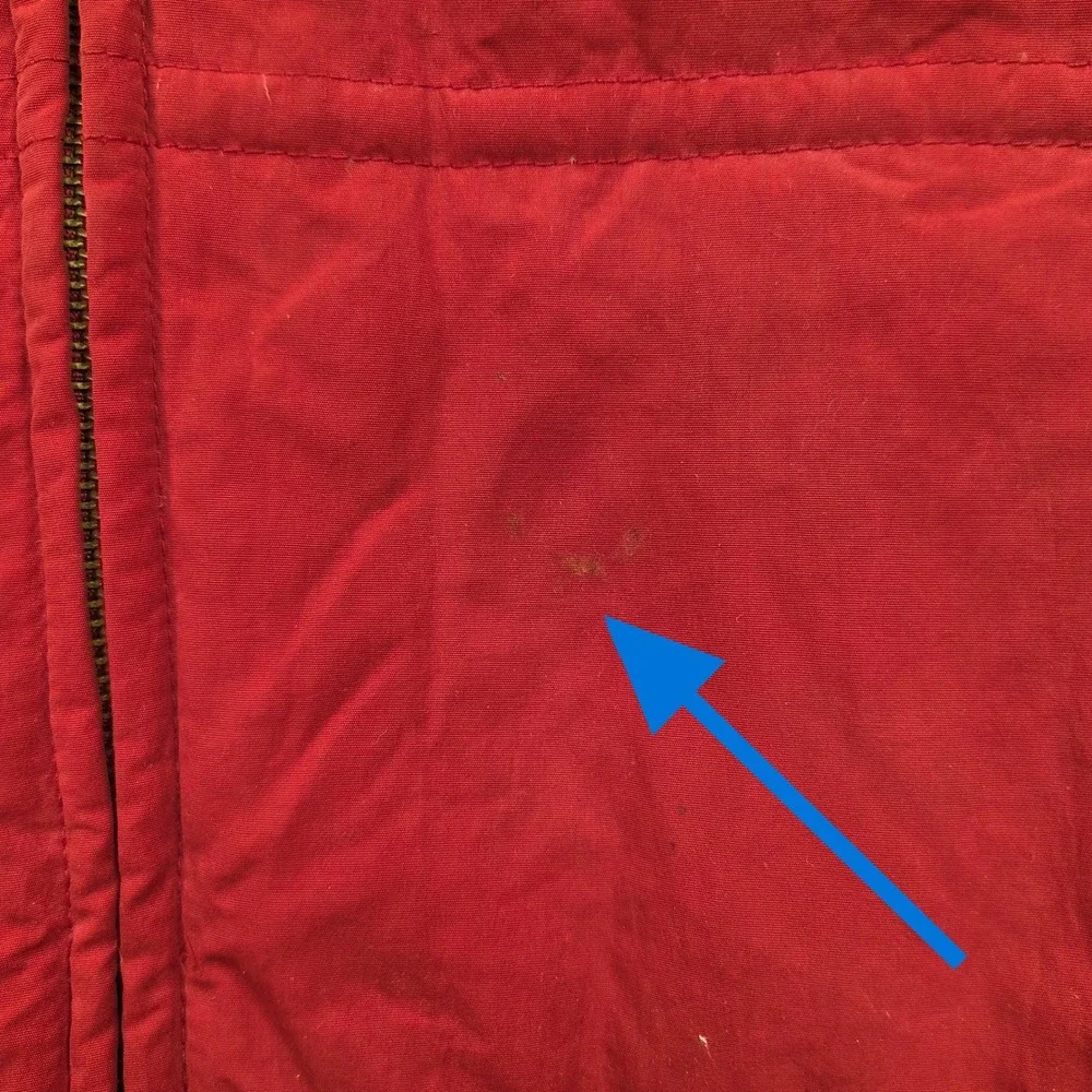 Vintage Y2K Eddie Bauer Goose Down Puffer‎ Jacket Red Full Zip Coat Mens 2XL